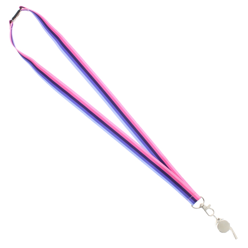 Zac's Alter Ego - Omnisexual with metal whistle Cordon/Lanyard - Multicolore